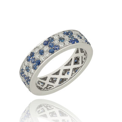 Fehér arany gyűrű 54-es méret (B2229_3I)